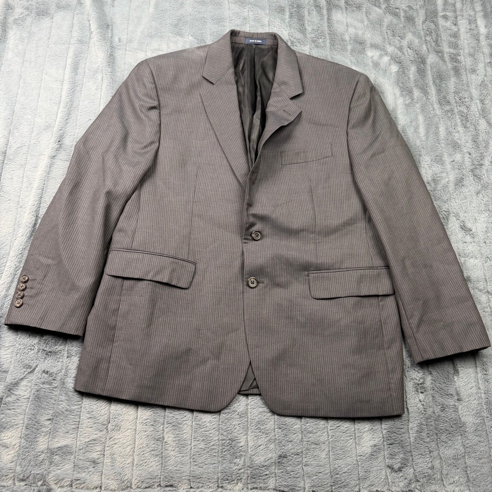 Ralph Ralph Lauren Mens 42S Wool Pinstripe Blazer Grey 2 Button Sport Coat 12213